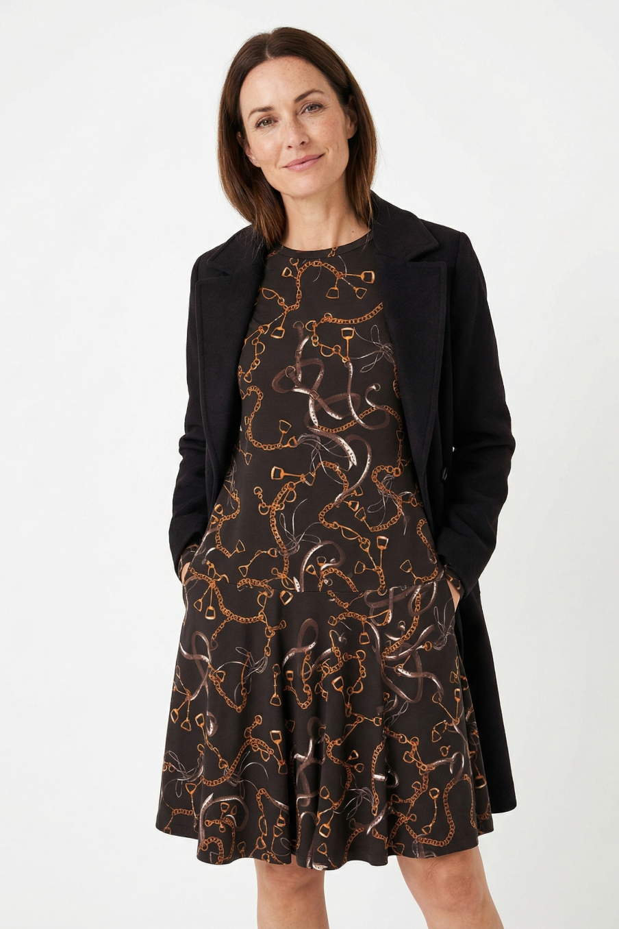 Robe casual Zara de la taille S, de couleur imprimés