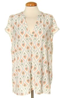 Blouse à manches courtes L Cortefiel