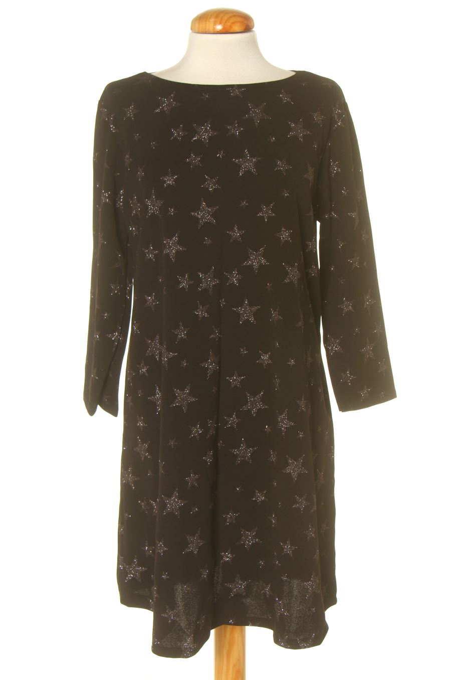 Robe casual Valentina de la taille L, de couleur noir