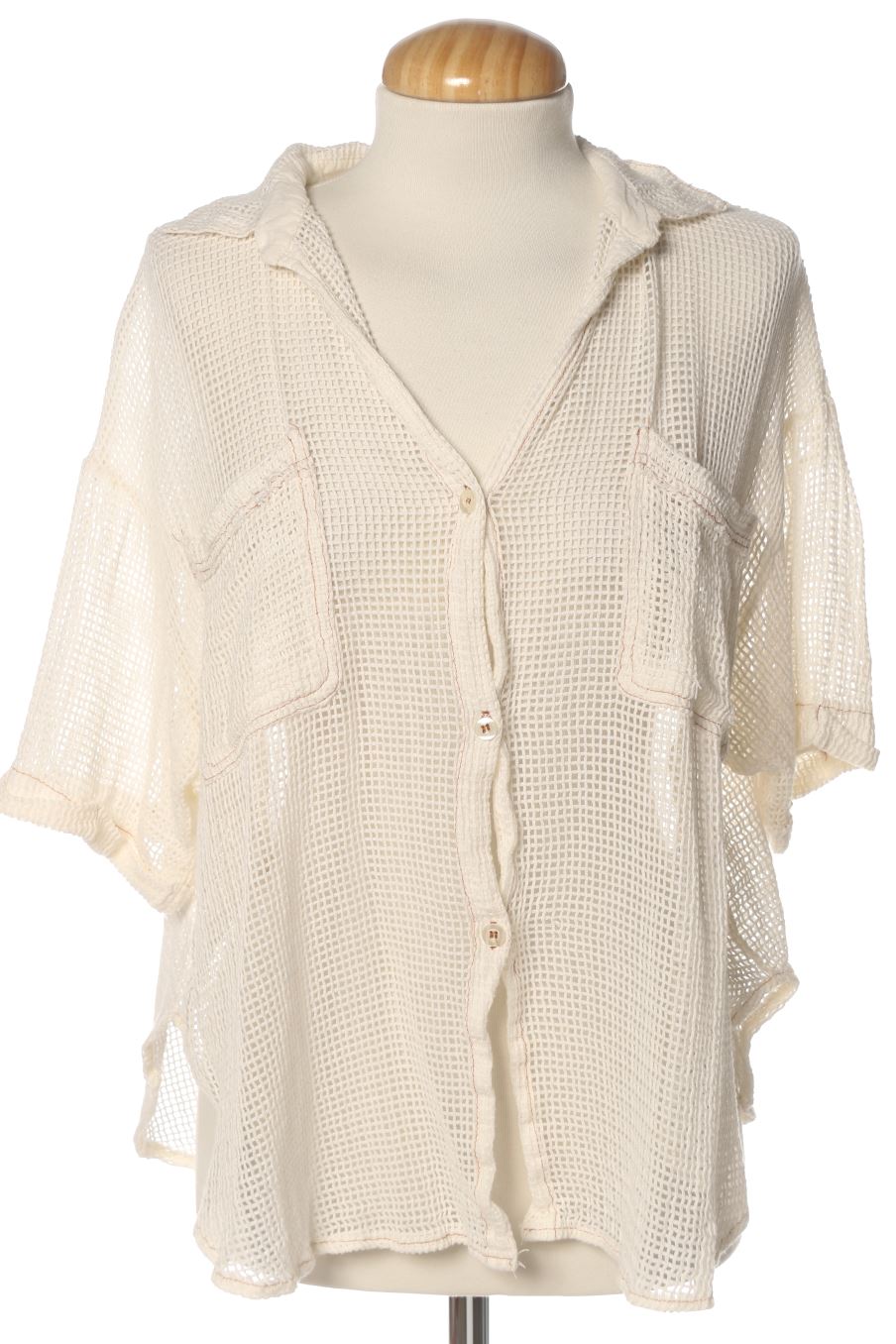 Camicia de Pull & Bear de la talla S, de color beige