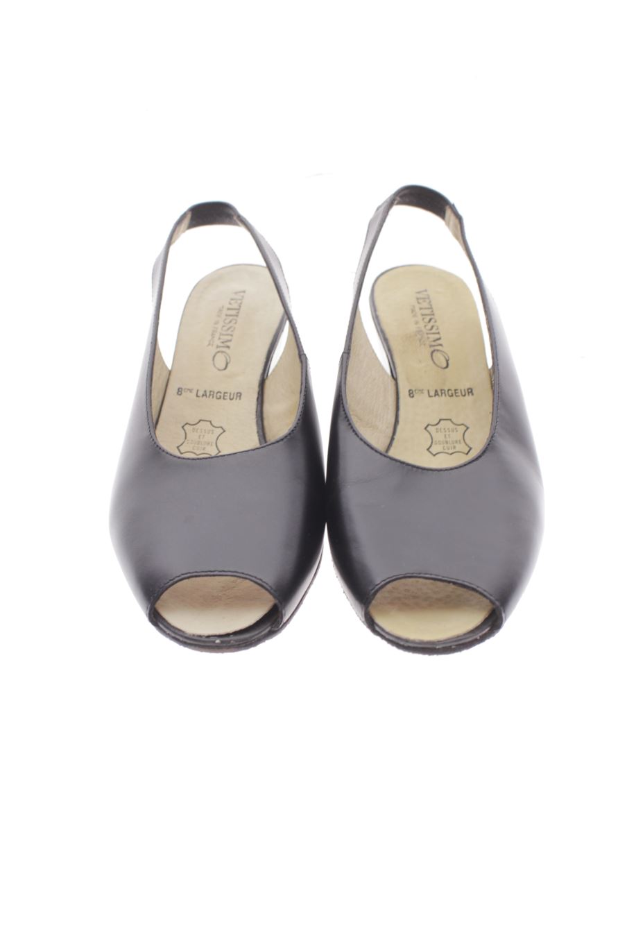 Sandalias tacon de Vetissimo Shoes de la talla 38, de color negro de