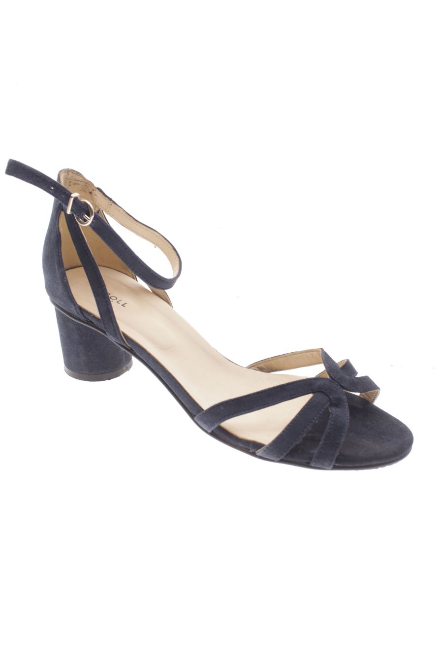 Sandalias tacon de Caroll de la talla 40, de color azul marino de