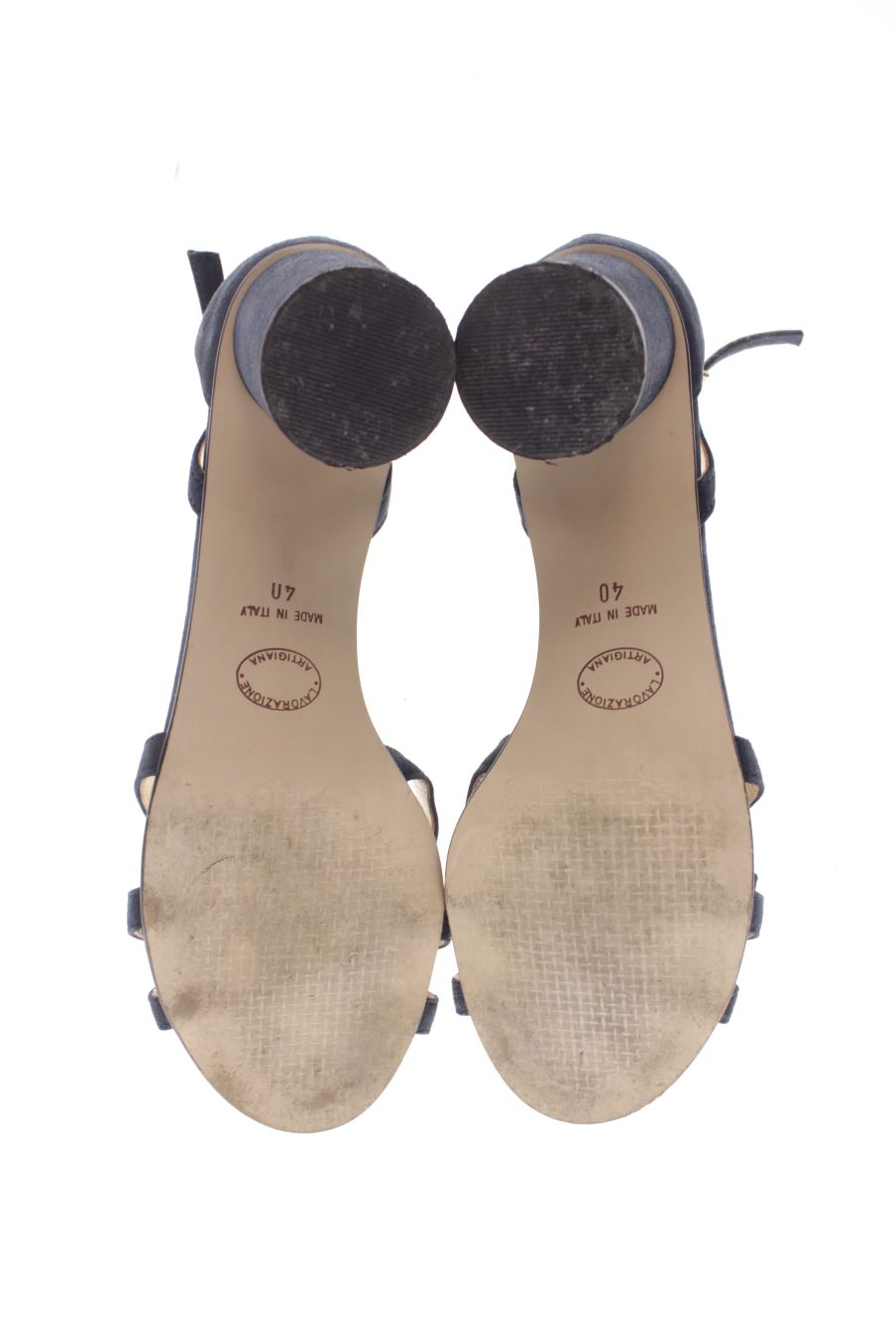 Sandalias tacon de Caroll de la talla 40, de color azul marino de