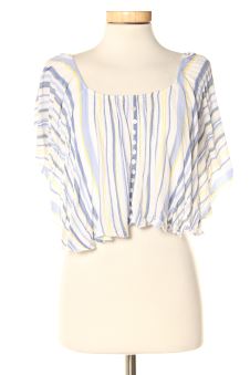 Blusa a maniche corte XS Bershka, foto 1 di 2