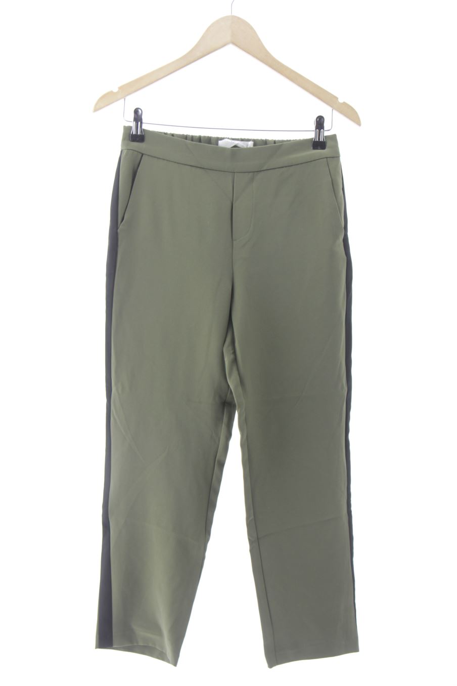 Pantalón de Mango de la talla S, de color verde