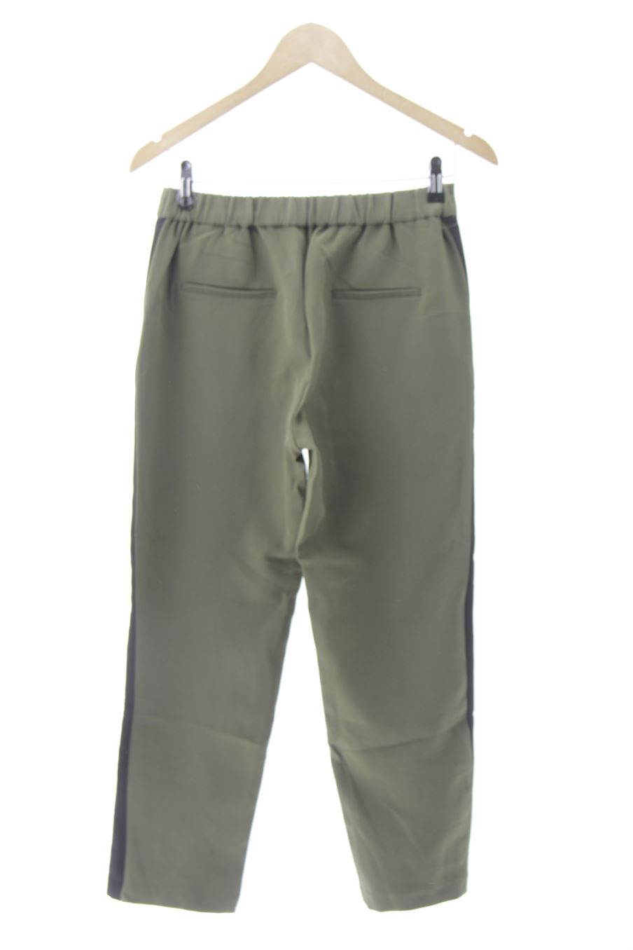 Pantalón de Mango de la talla S, de color verde