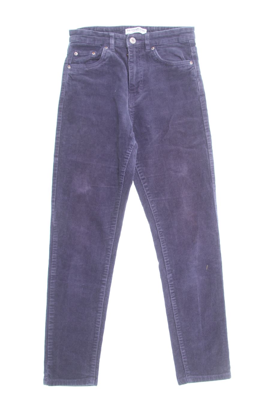 Pantalon Pull & Bear de la taille 34, de couleur bleu marine
