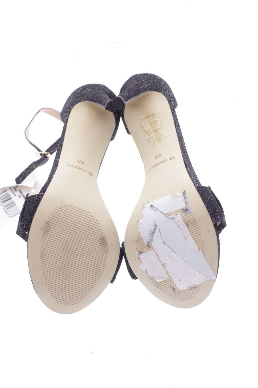 Sandalias tacon de Motivi de la talla 40, de color negro de
