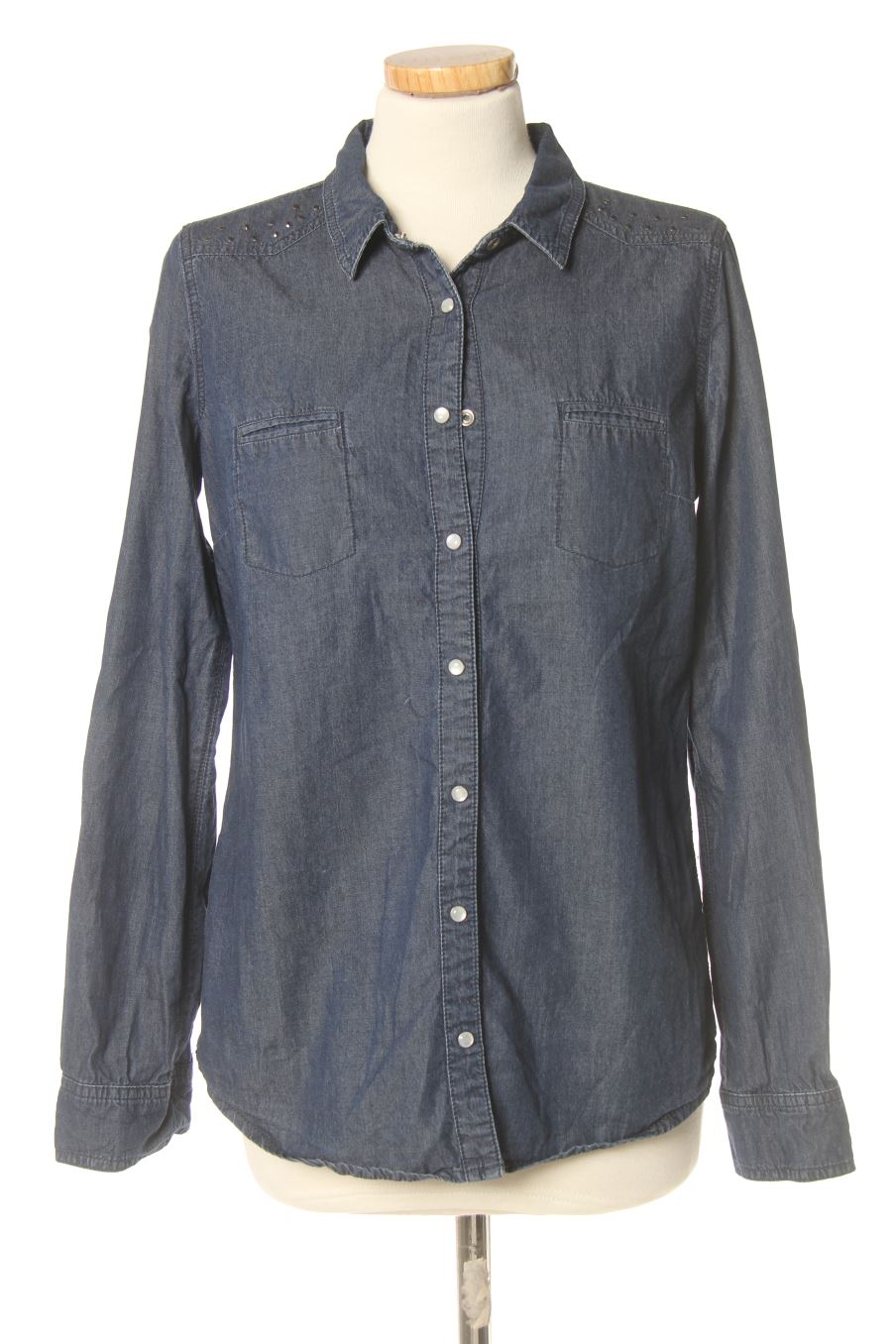 Chemise Promod de la taille 36, de couleur bleu de denim