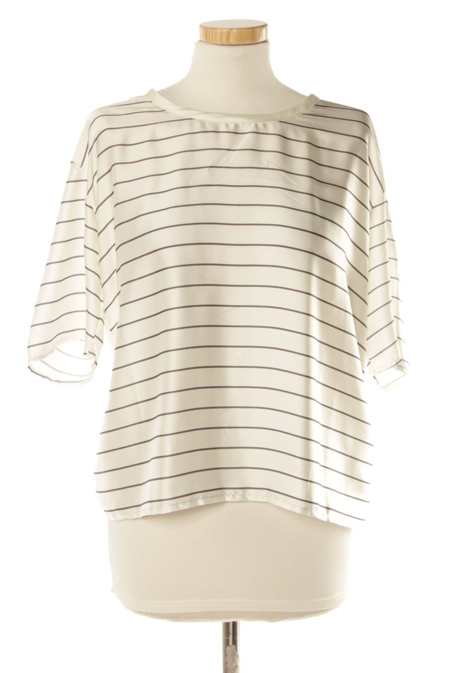 Blouse à manches courtes Mango de la taille XS, de couleur rayures