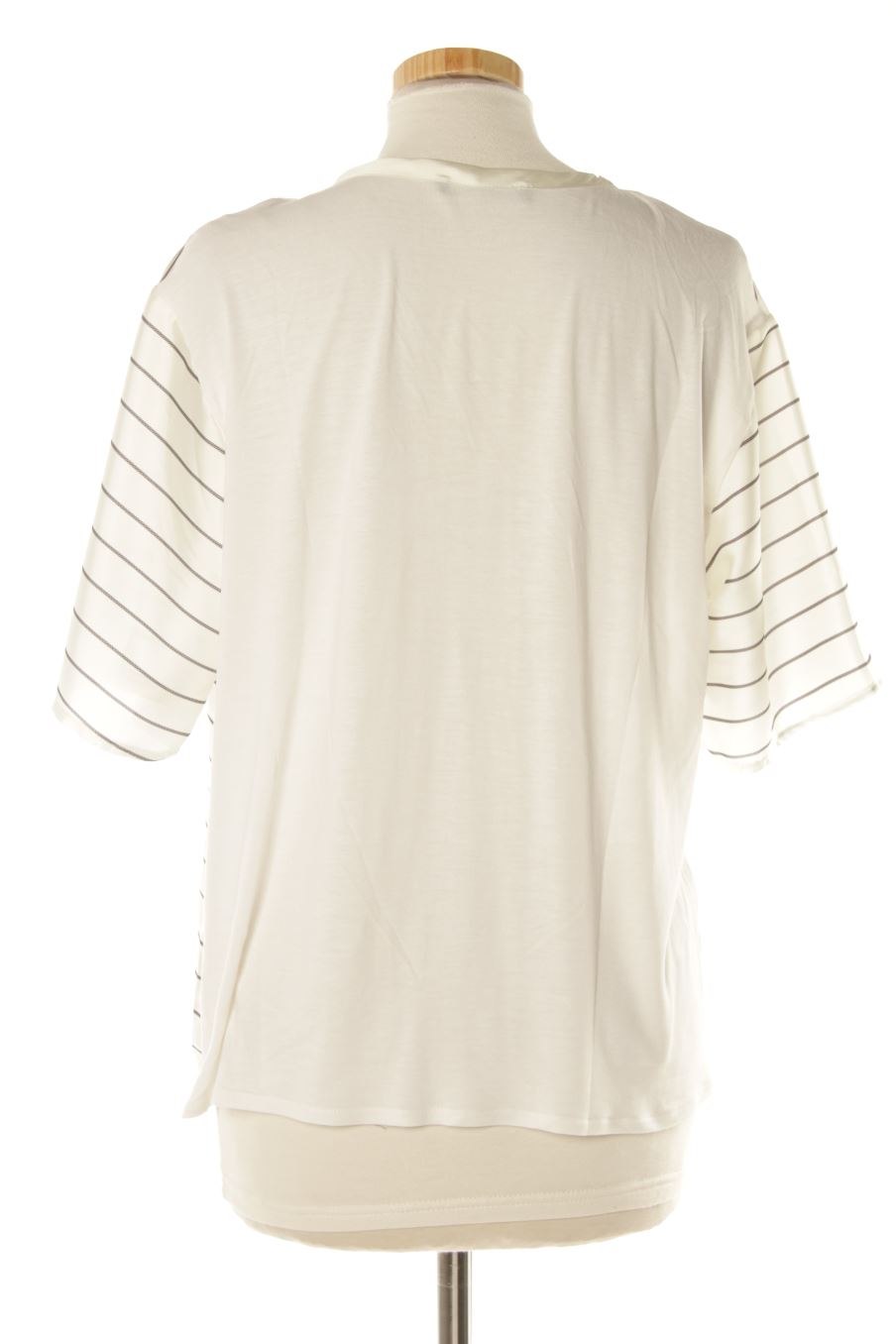 Blouse à manches courtes Mango de la taille XS, de couleur rayures