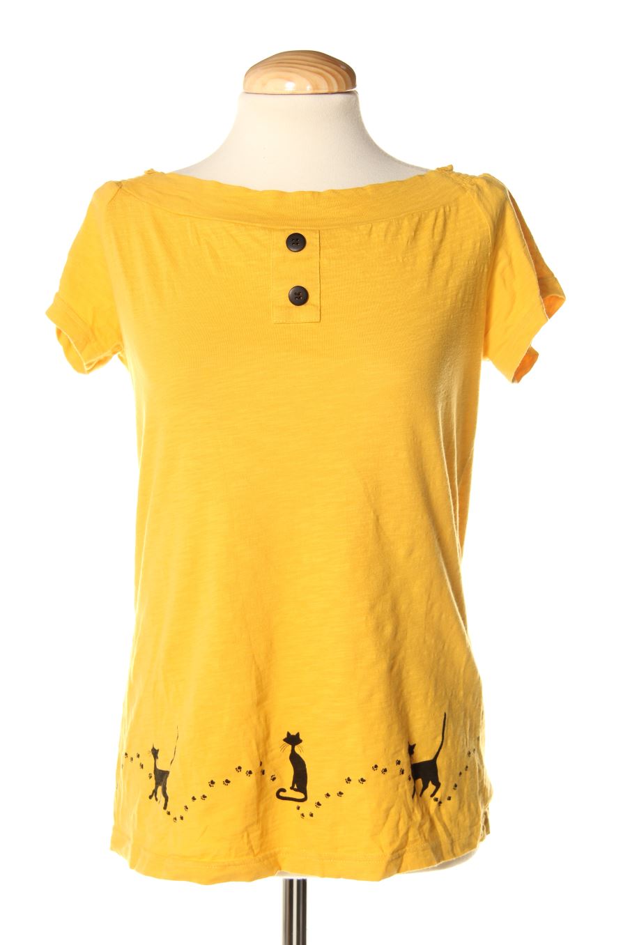 T-Shirt von Dolores Promesas Größe S, Farbe Senfgelb, für