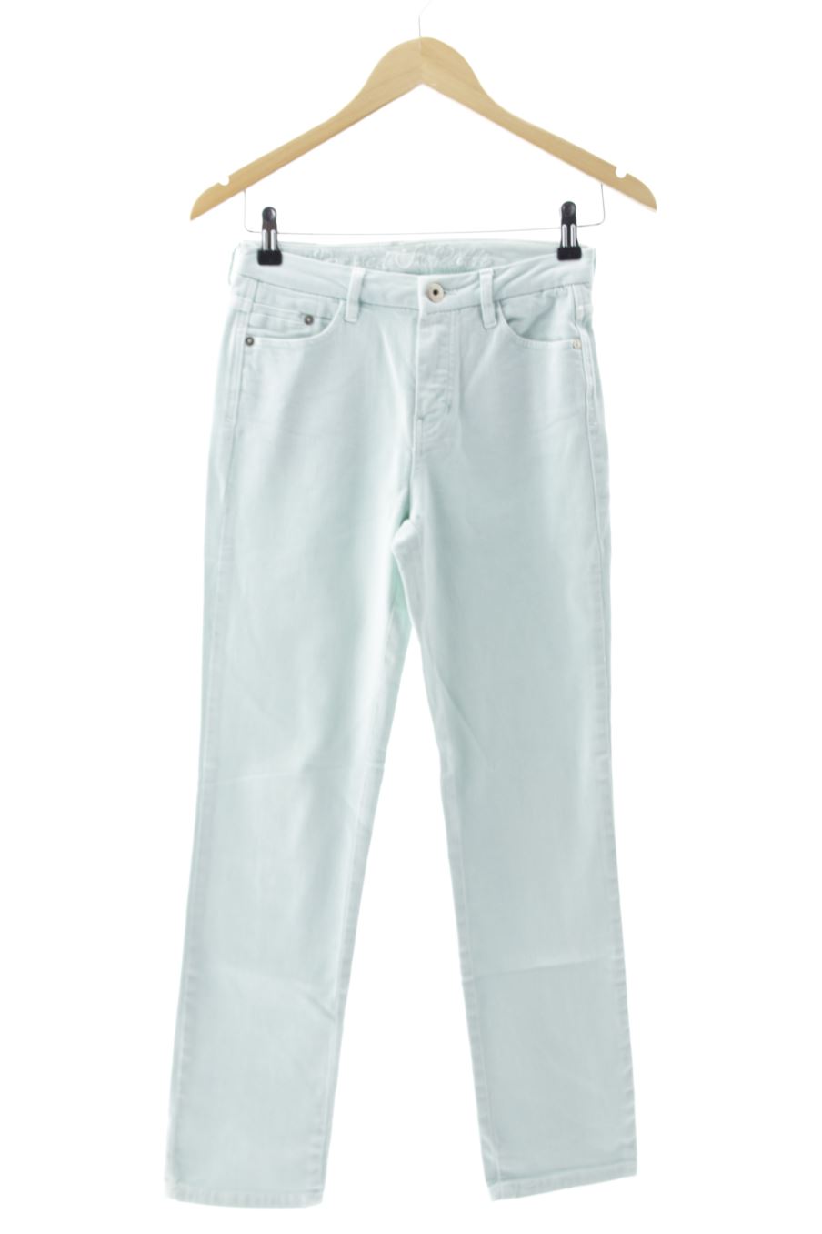 Jeans von Massimo Dutti Größe XS, Farbe Türkis, aus Jeanskleidung für