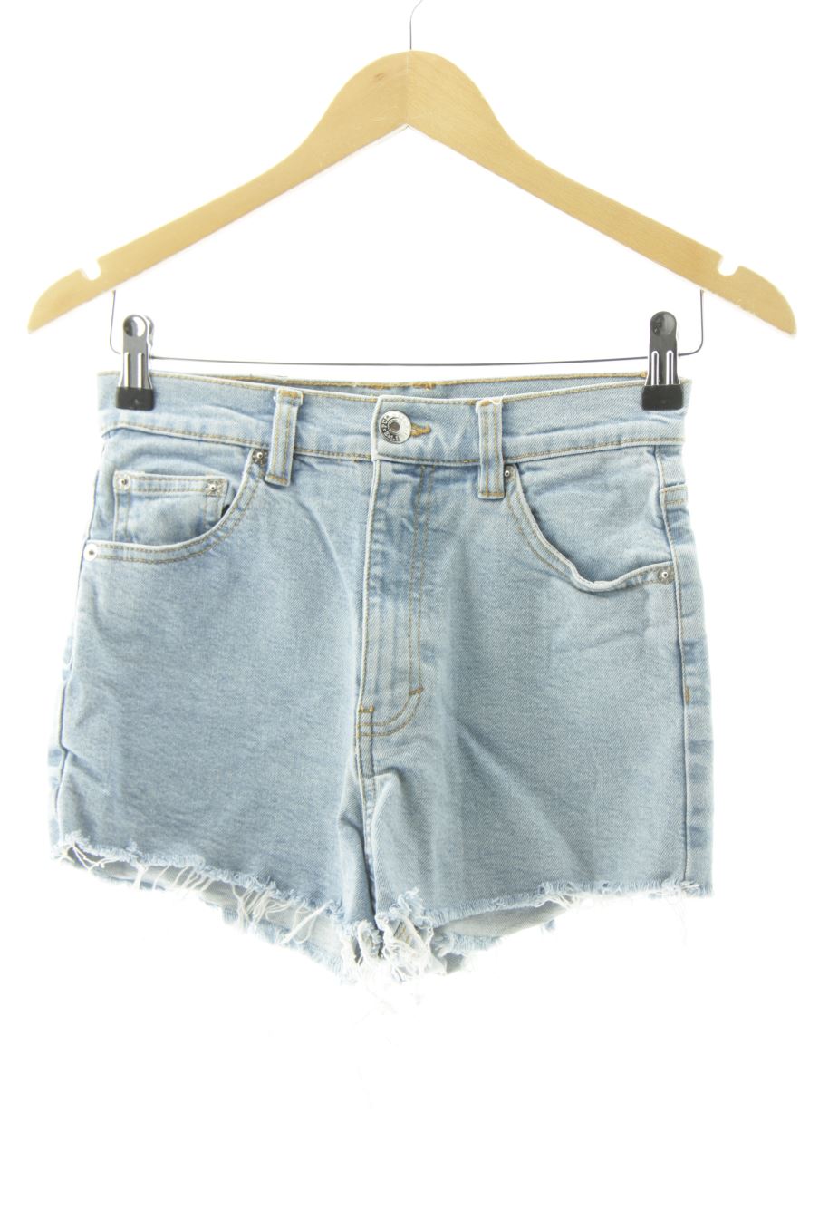 Shorts Pull & Bear de la taille 36, de couleur bleu de denim