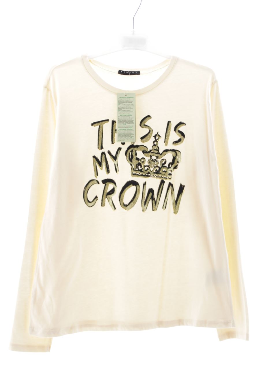 T-shirt manches longues Sisley de la taille 11 ans avec une étiquette