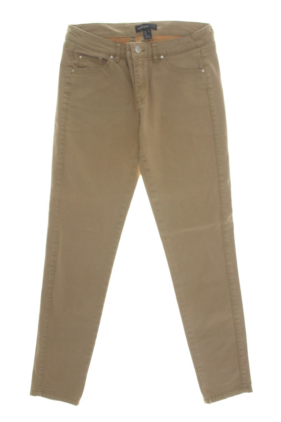 Vaqueros de Mango de la talla 34, de color beige de ropa vaquera