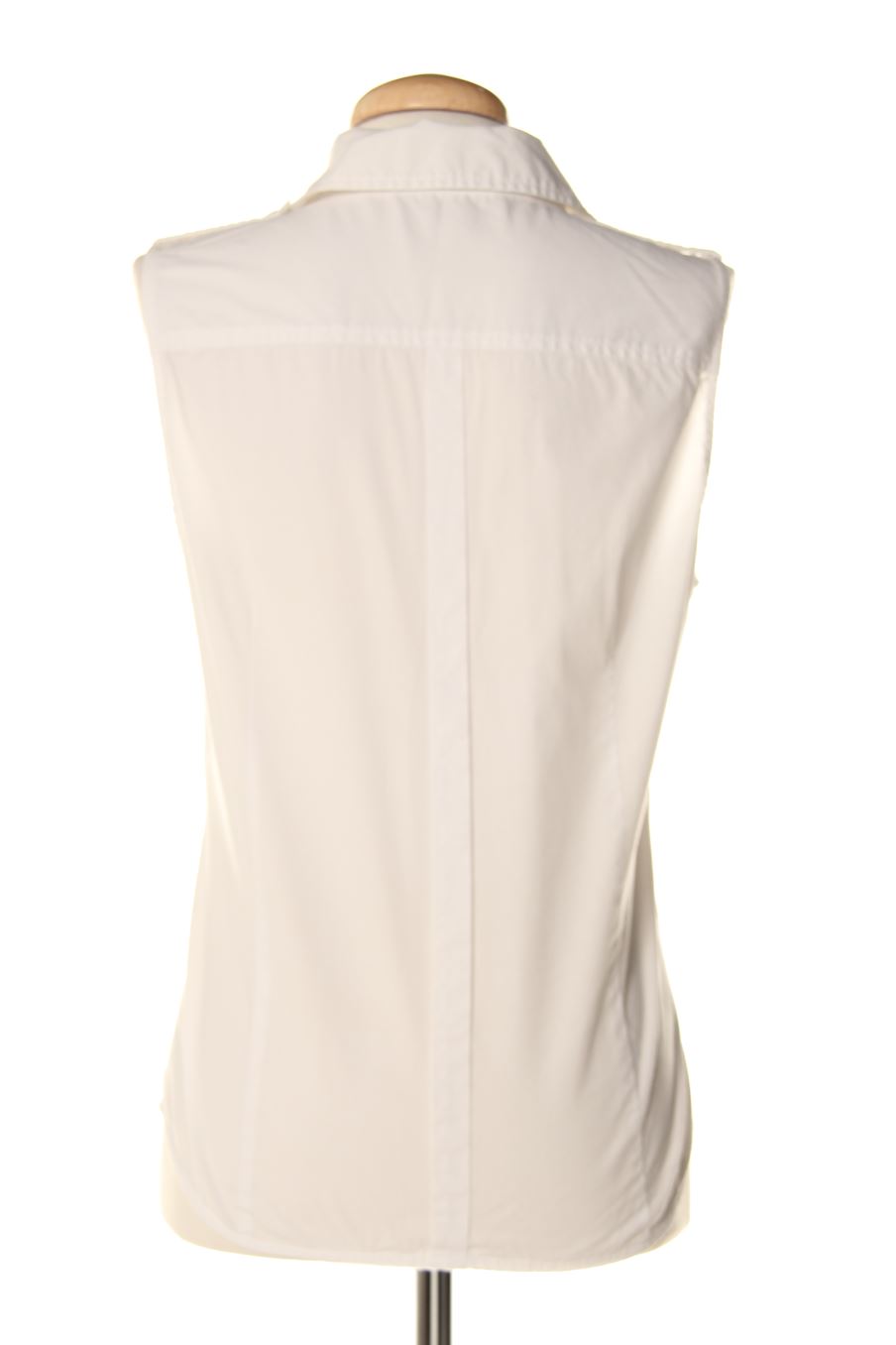 Camisa sin mangas de Zara de la talla M, de color blanco