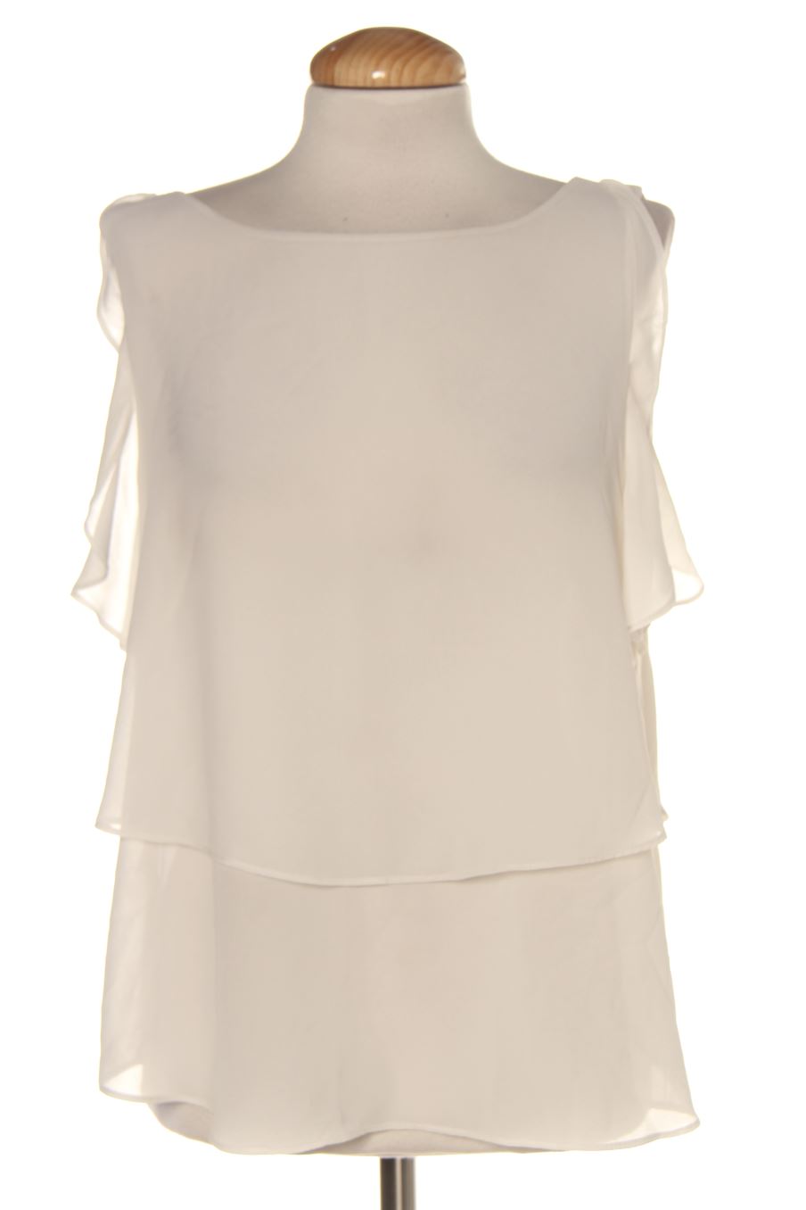 Blouse à manches courtes Bocetto de la taille M, de couleur blanc