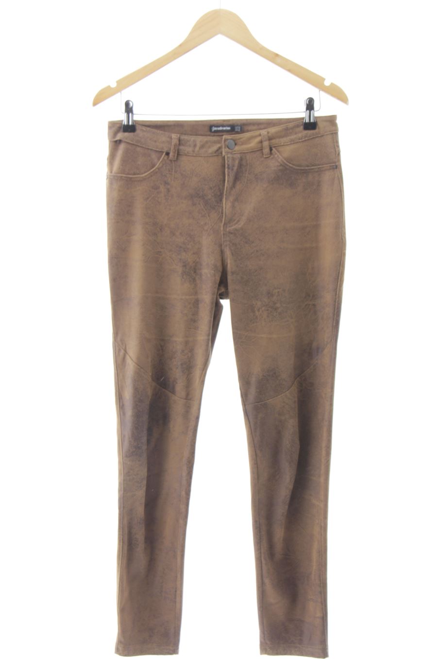 Pantalon Stradivarius de la taille 42, de couleur marron de denim