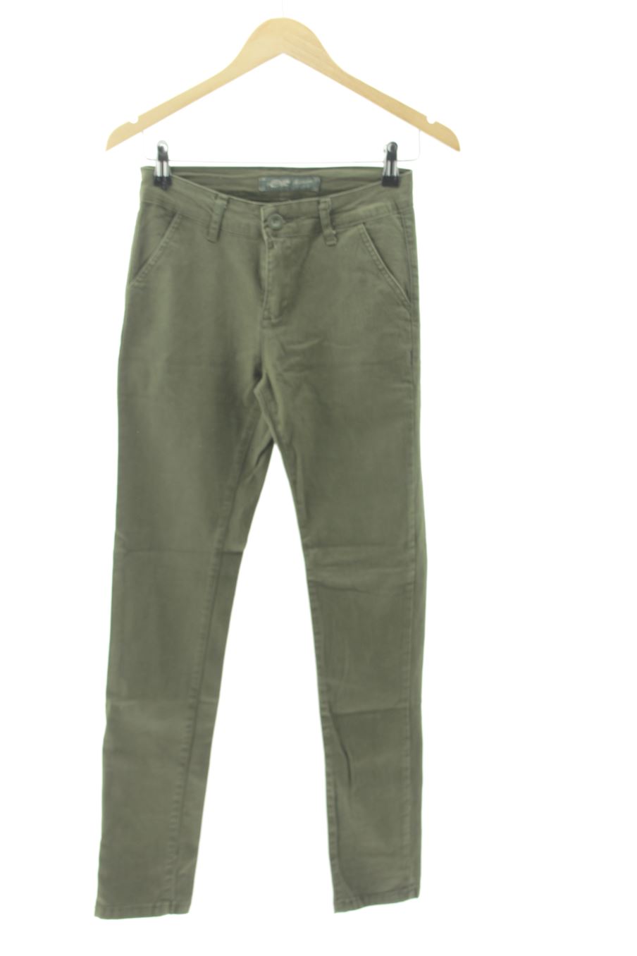 Jeans oil fashion de la taille S, de couleur vert de denim