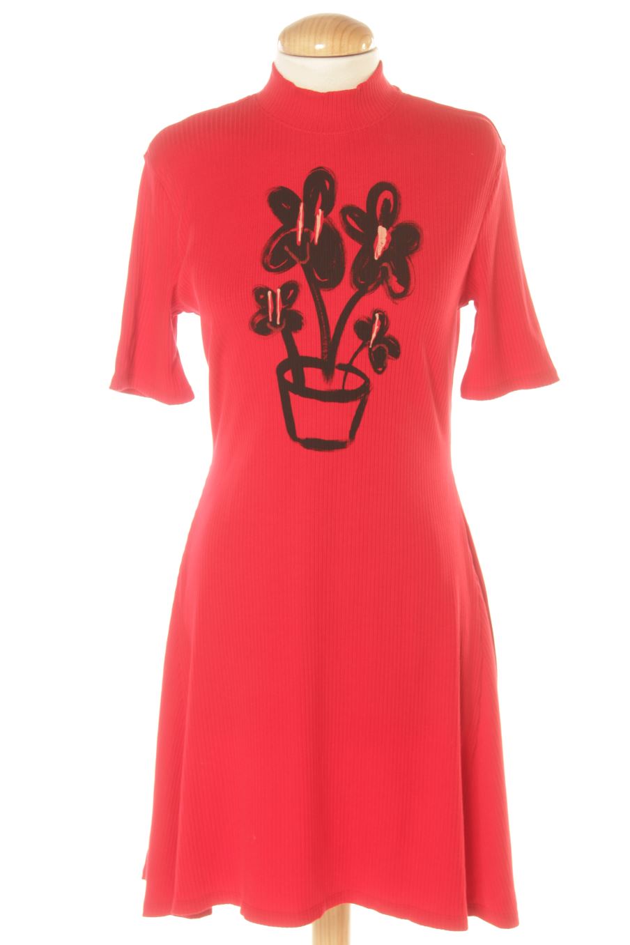 Robe casual Desigual de la taille M, de couleur rouge