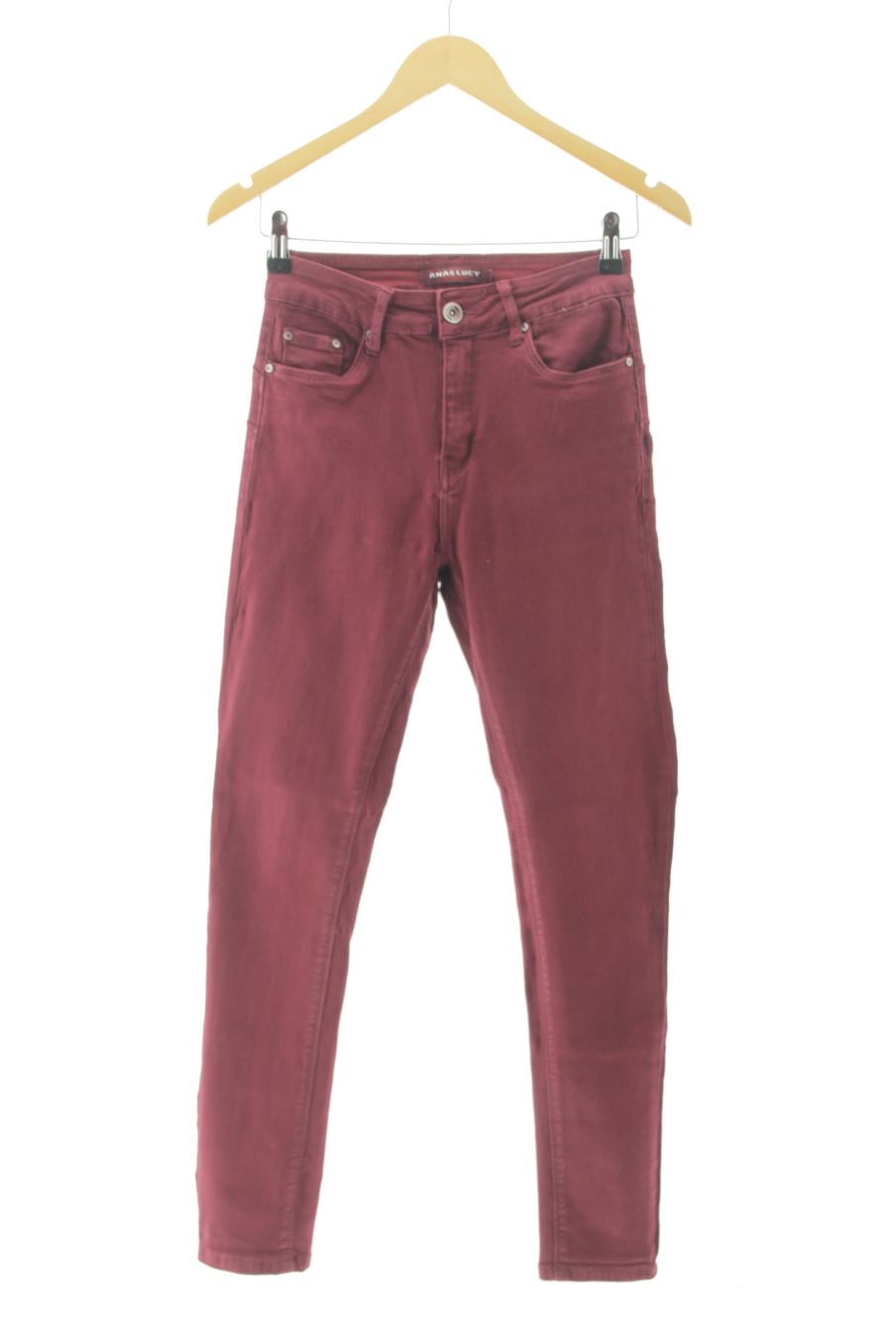 Jeans ANA & LUCY de la taille 36, de couleur bordeaux de denim