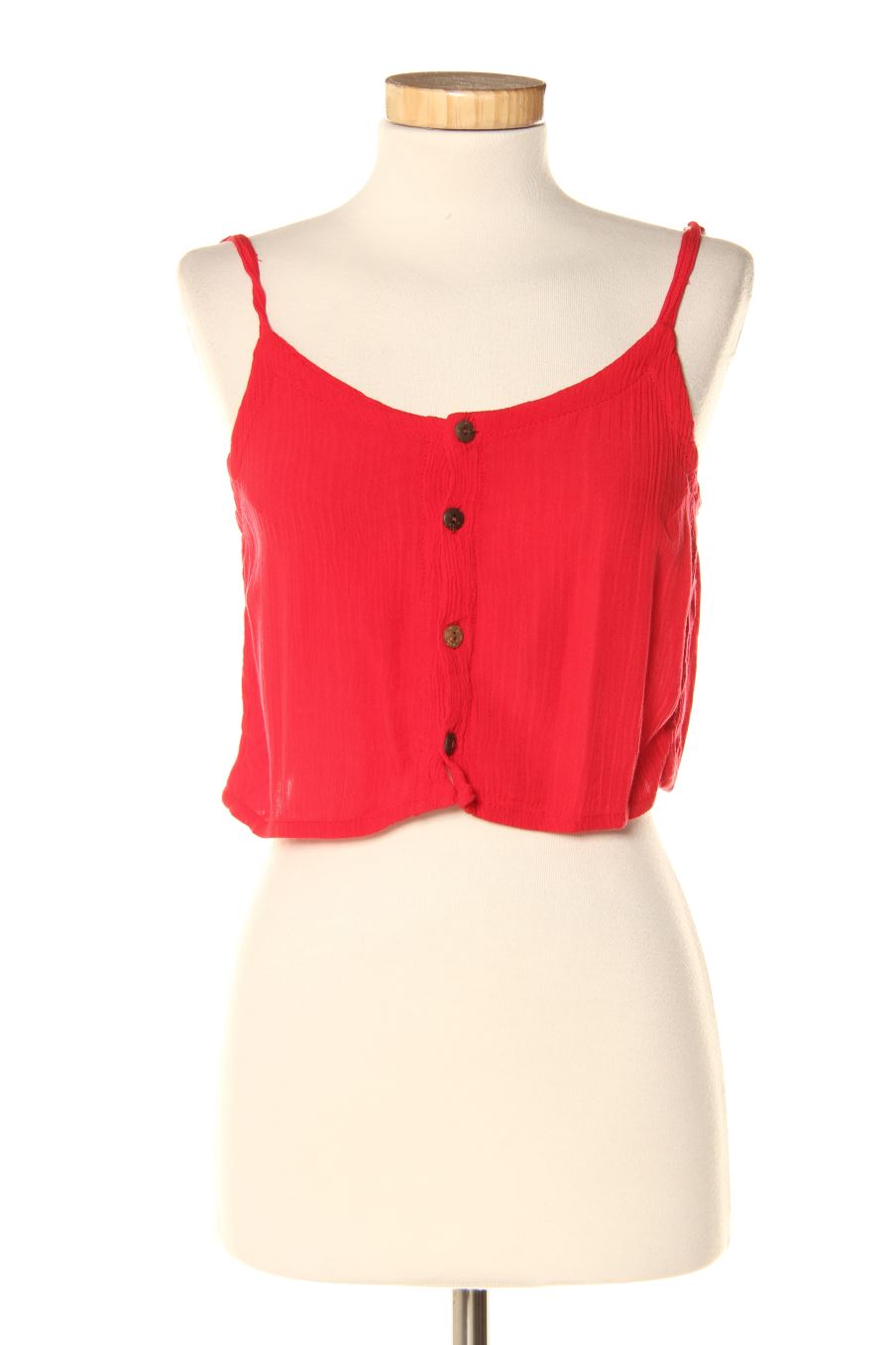Top de PERCENTIL de la talla S, de color rojo