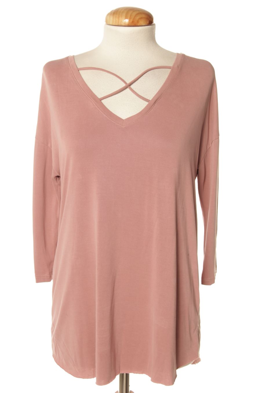 Maglietta a maniche lunghe de Stradivarius de la talla S, de color rosa