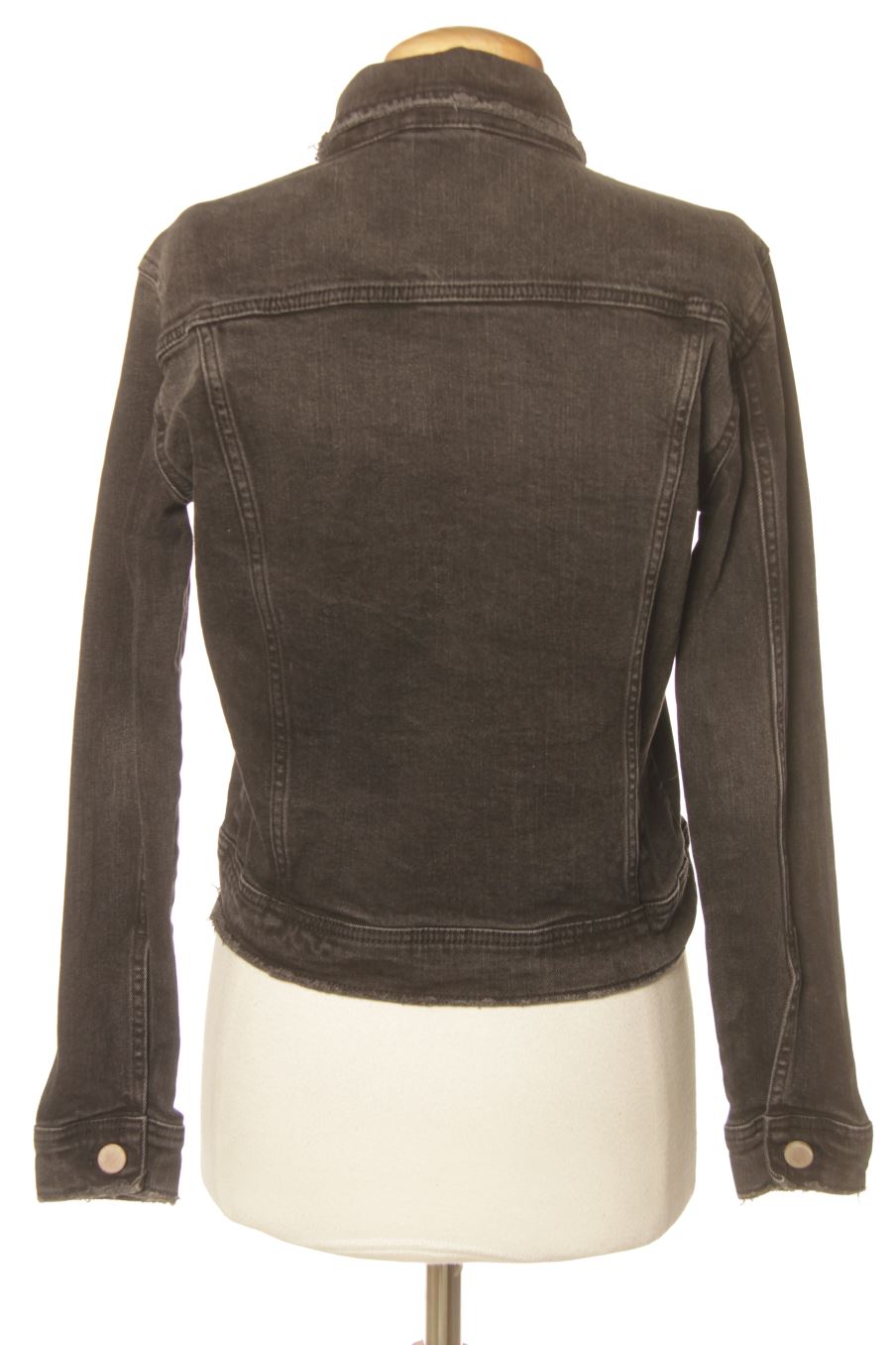 Blouson Zara de la taille XS, de couleur gris de denim