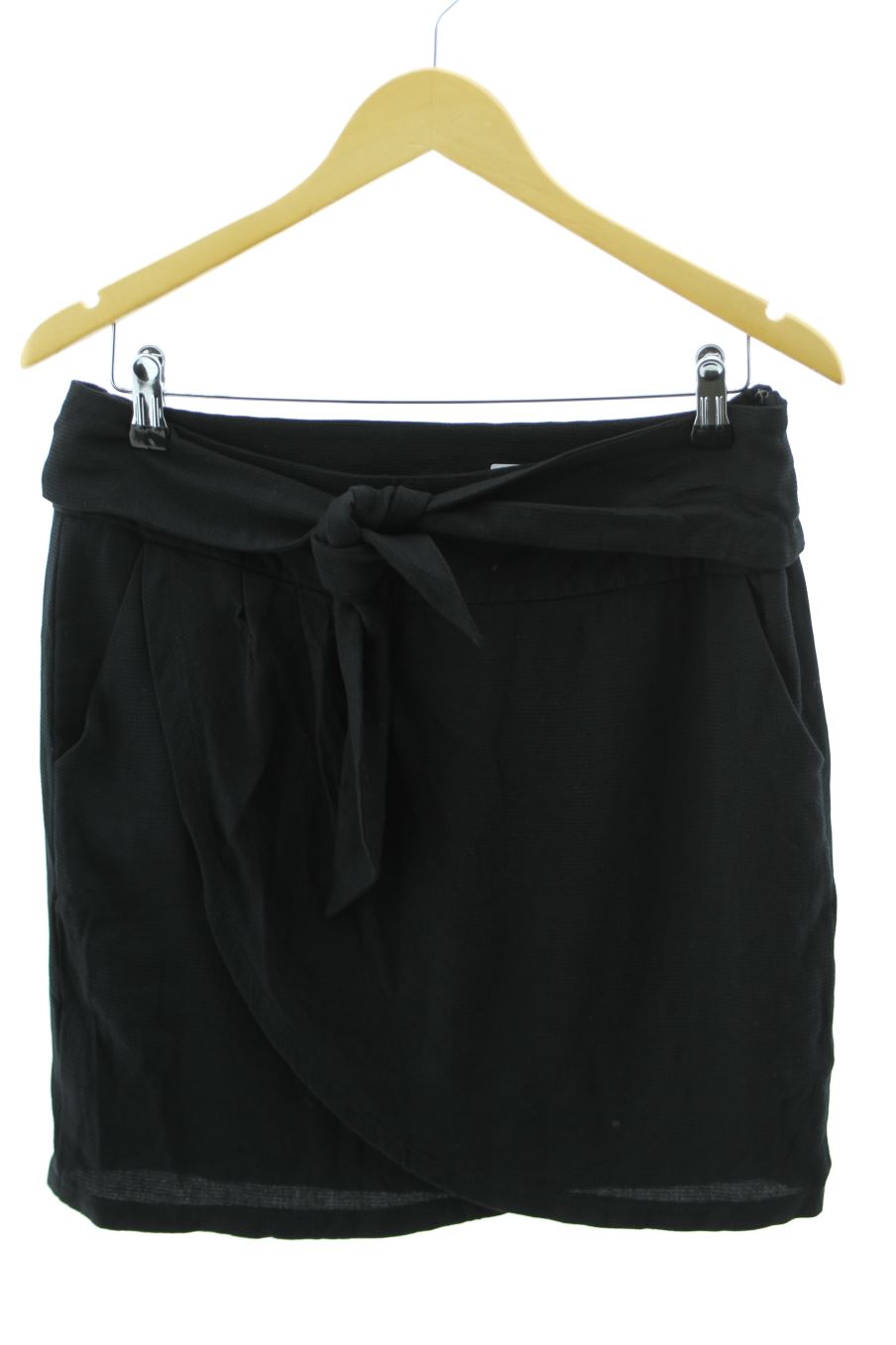 Falda de Promod de la talla 38, de color negro