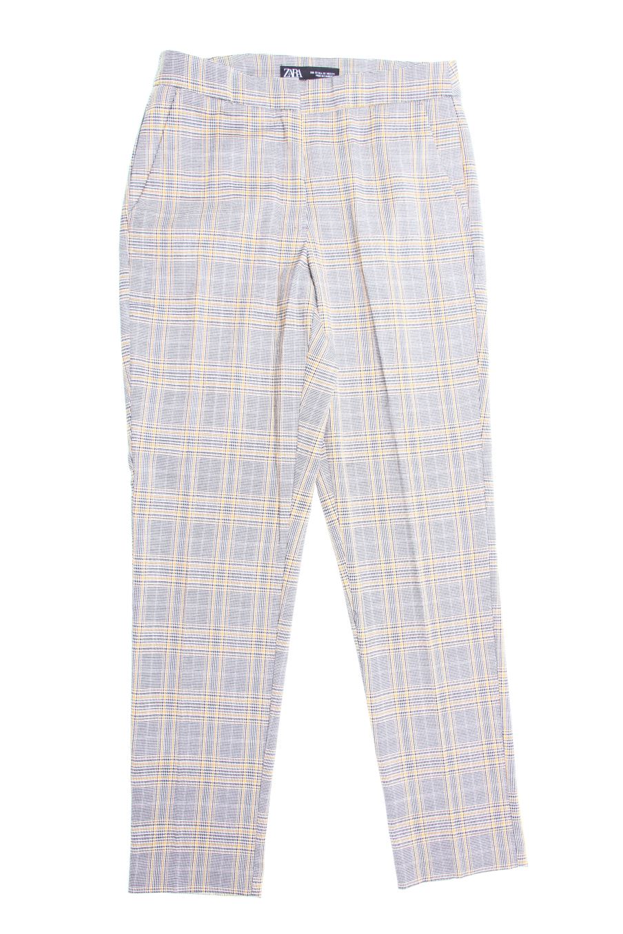 Pantalones de Zara de la talla XS, de color cuadros
