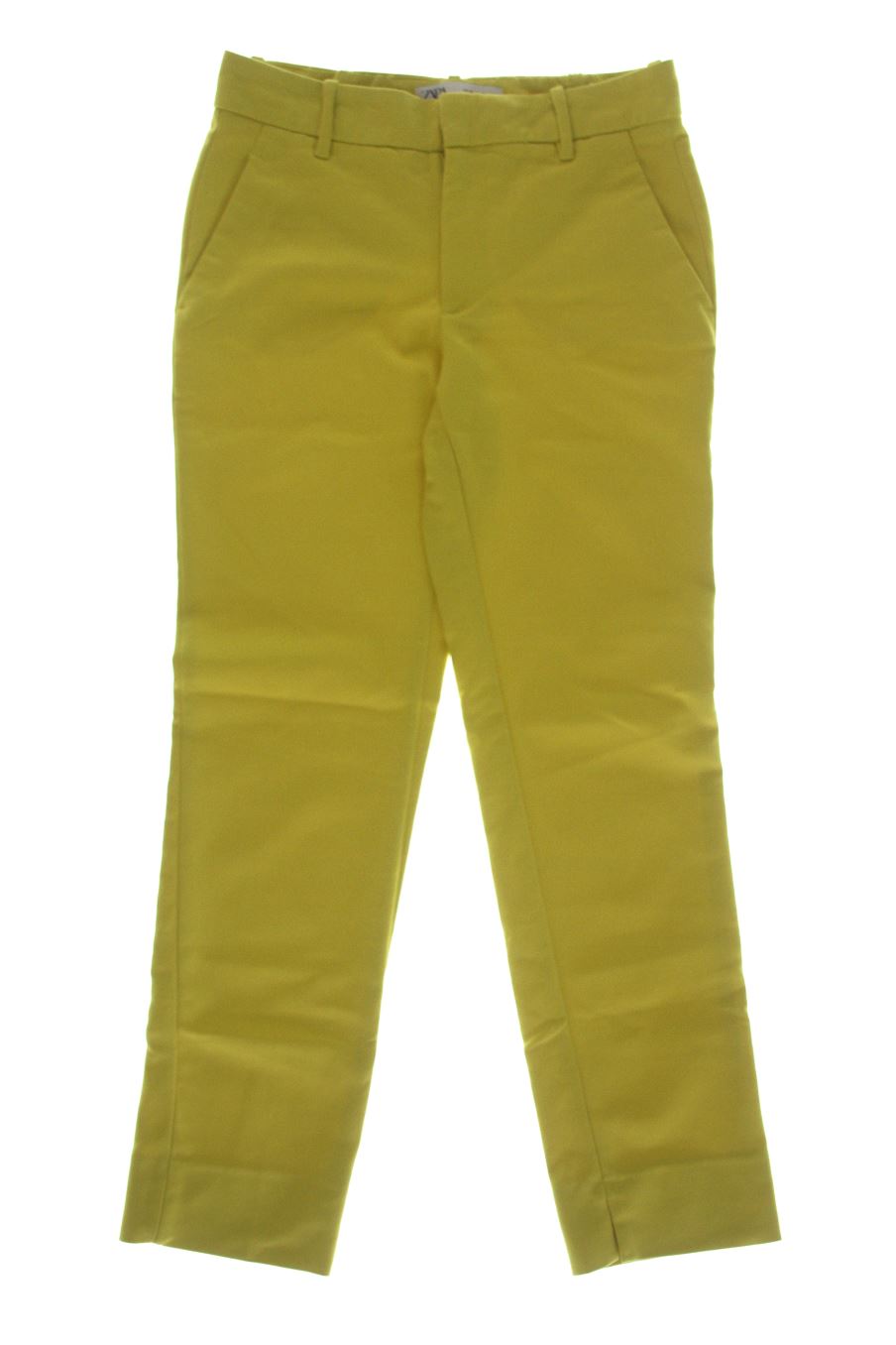 Pantalon Zara de la taille 34, de couleur jaune