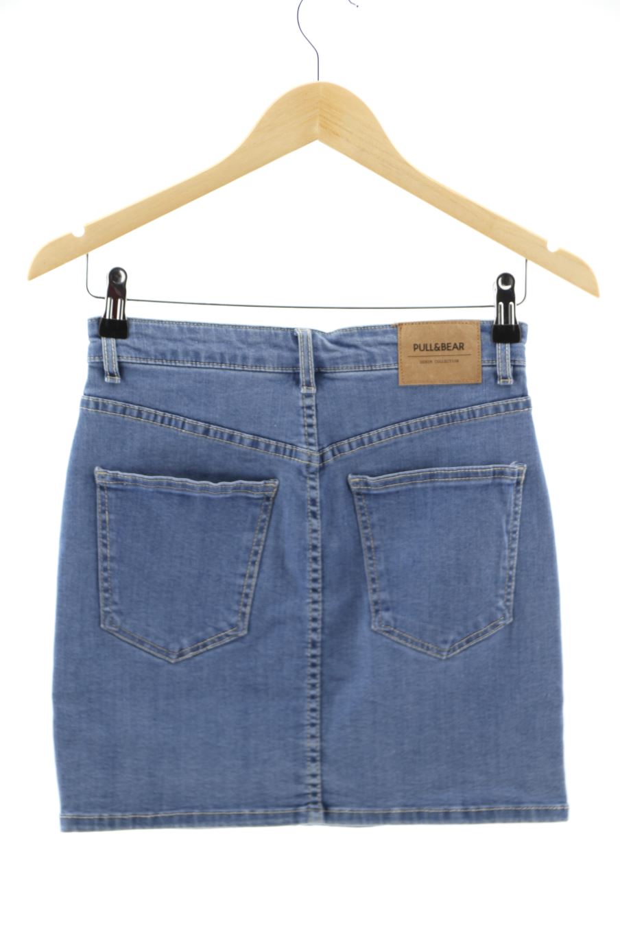 Jupe Pull & Bear de la taille M, de couleur bleu de denim