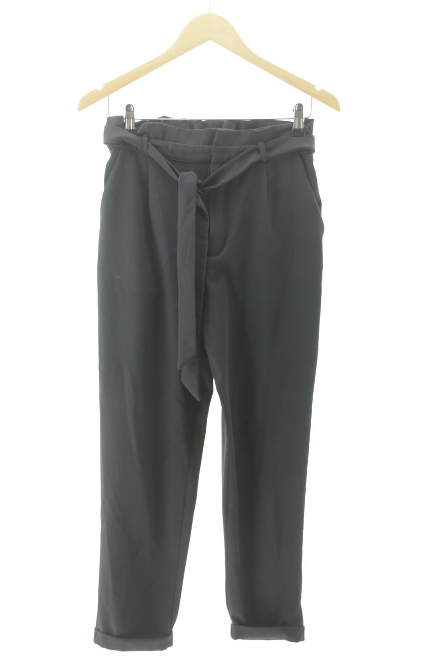 Pantaloni casual de Pull & Bear de la talla S, de color nero