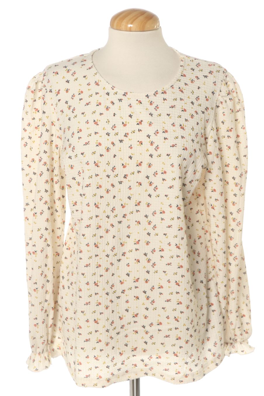 Blouse à manches longues Cerise Blue de la taille M, de couleur fleurs