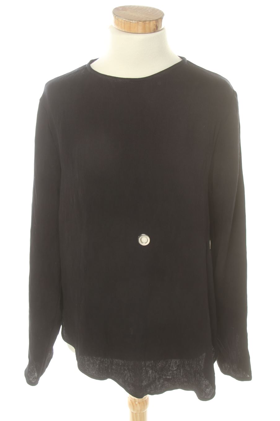 Blusa de manga larga de Zara de la talla S, de color azul marino