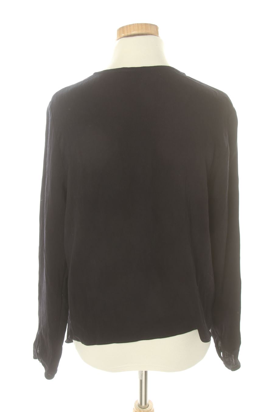 Blusa de manga larga de Zara de la talla S, de color azul marino