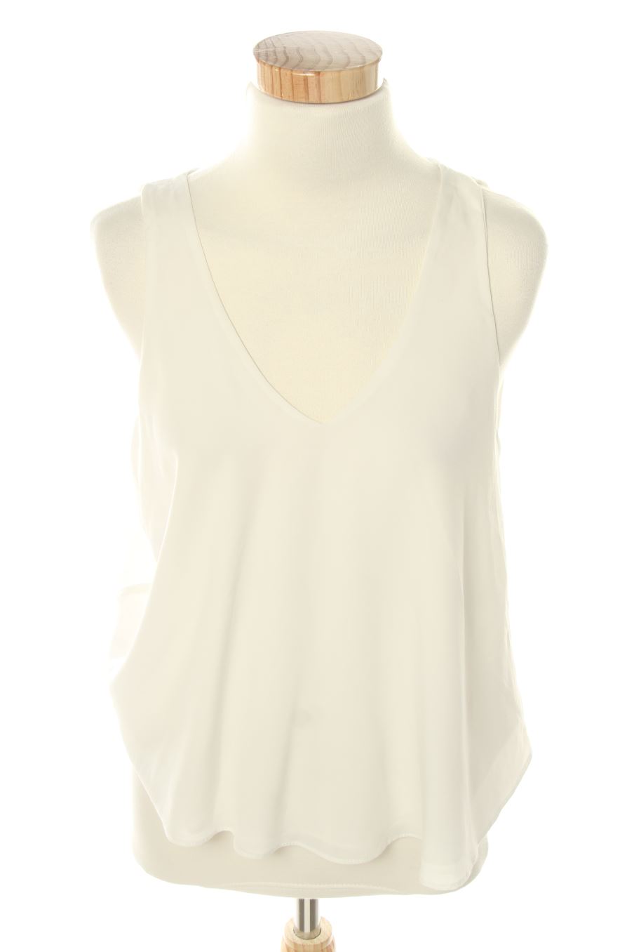 Top de Trafaluc de la talla XS, de color blanco