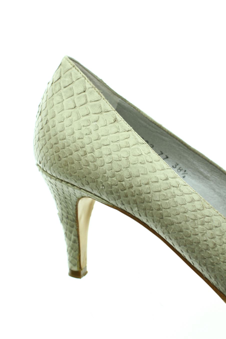 Sandalias tacon de MASCARÓ de la talla 38, de color gris de
