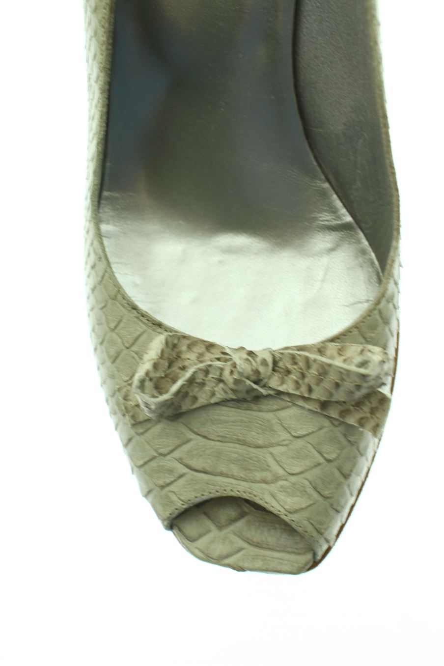 Sandalias tacon de MASCARÓ de la talla 38, de color gris de