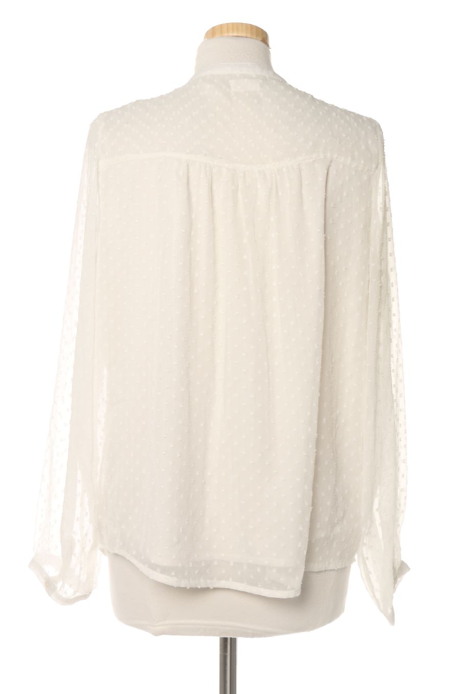Blouse à manches longues Amichi de la taille L, de couleur blanc
