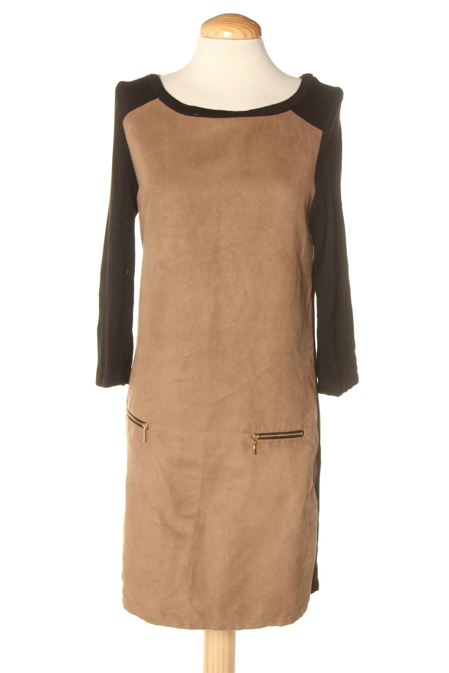 Robe casual Promod de la taille S, de couleur marron