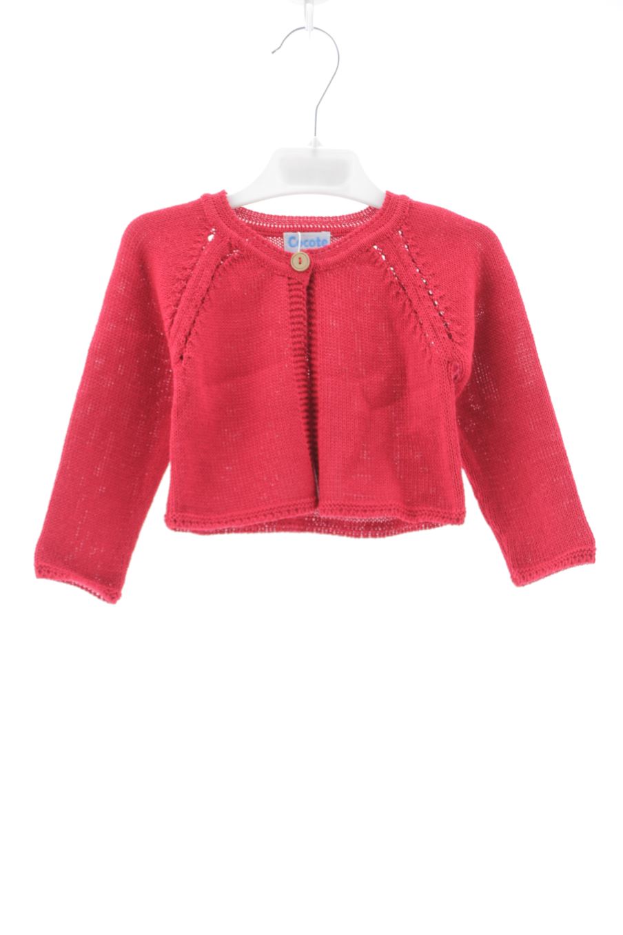 Gilet manches longues Cocote de la taille 2 ans avec une étiquette