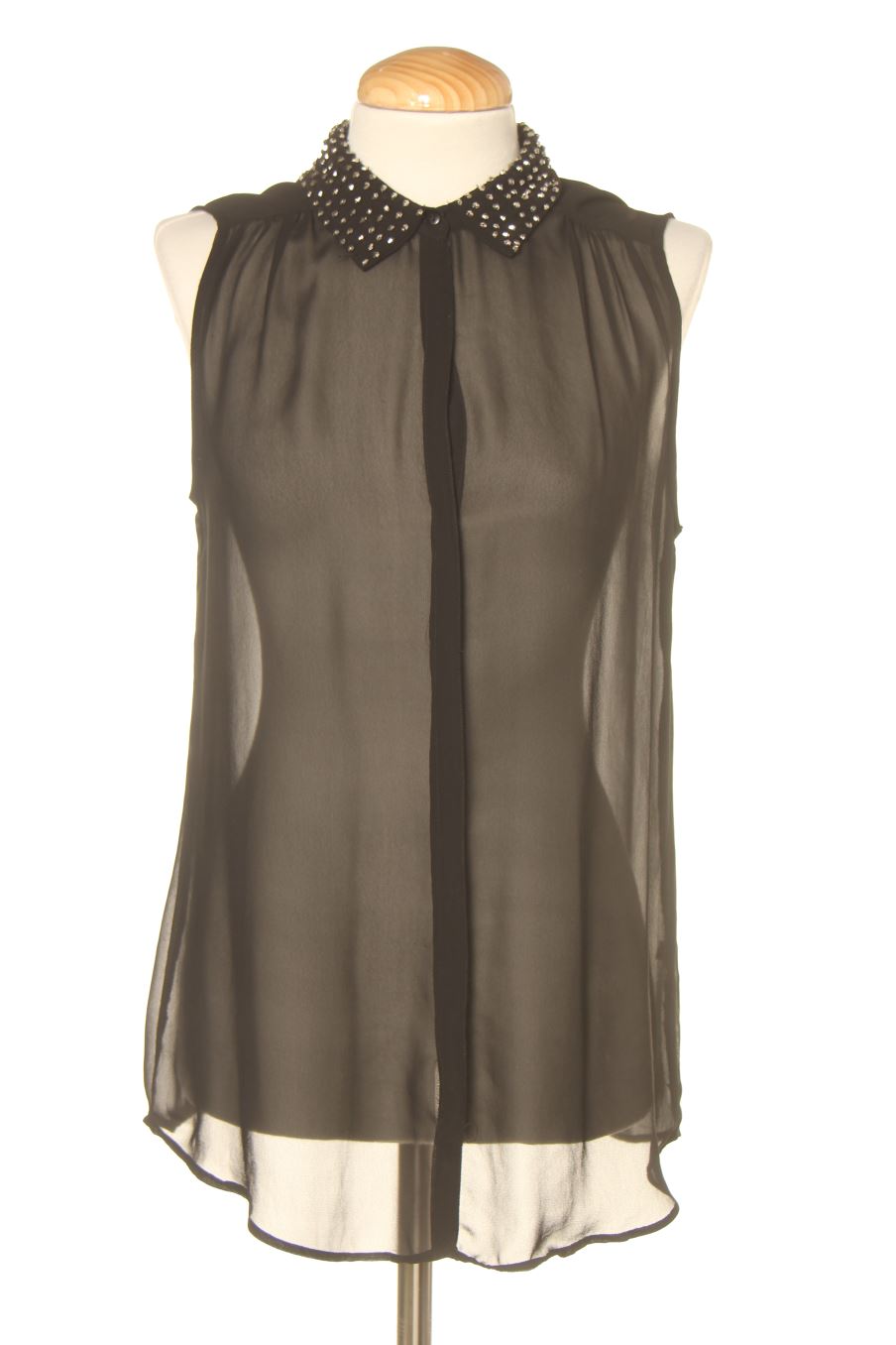 Ärmelloses Hemd von Trafaluc Größe S, Farbe Schwarz, für