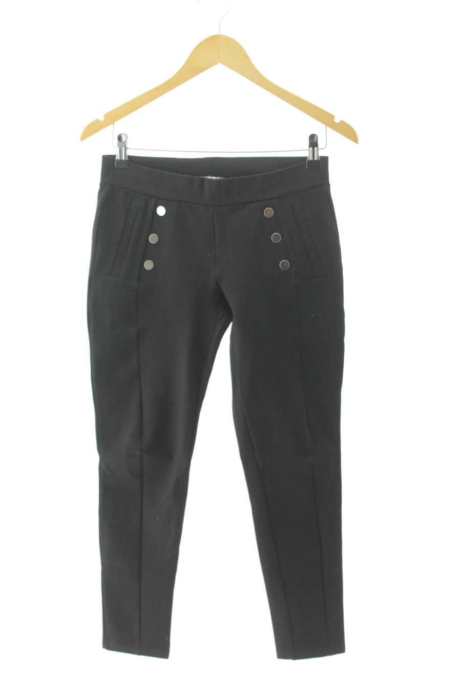 Pantalon Casual Zara de la taille M, de couleur noir