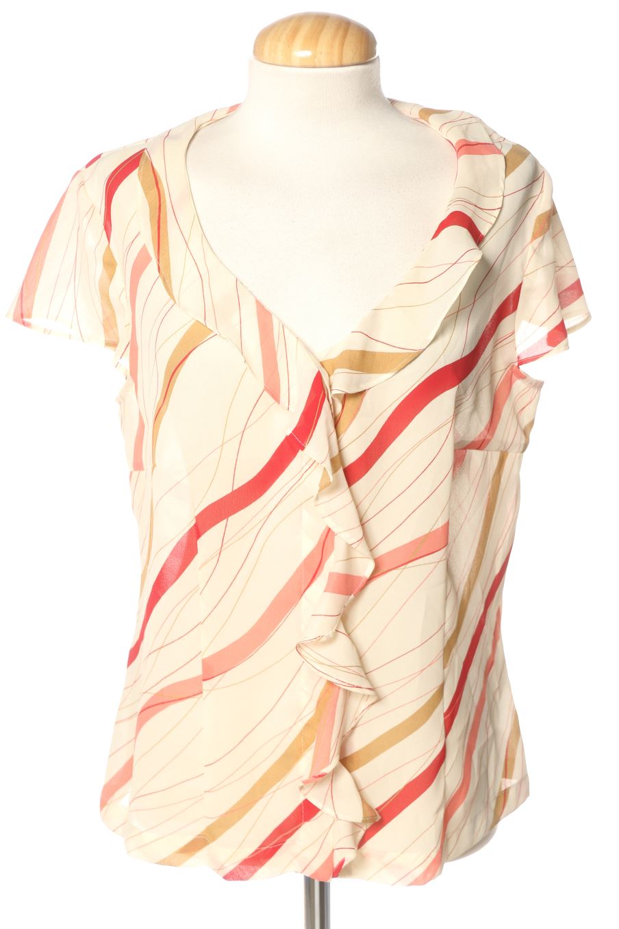 Blusa de manga corta de Caramelo de la talla XL, de color estampado