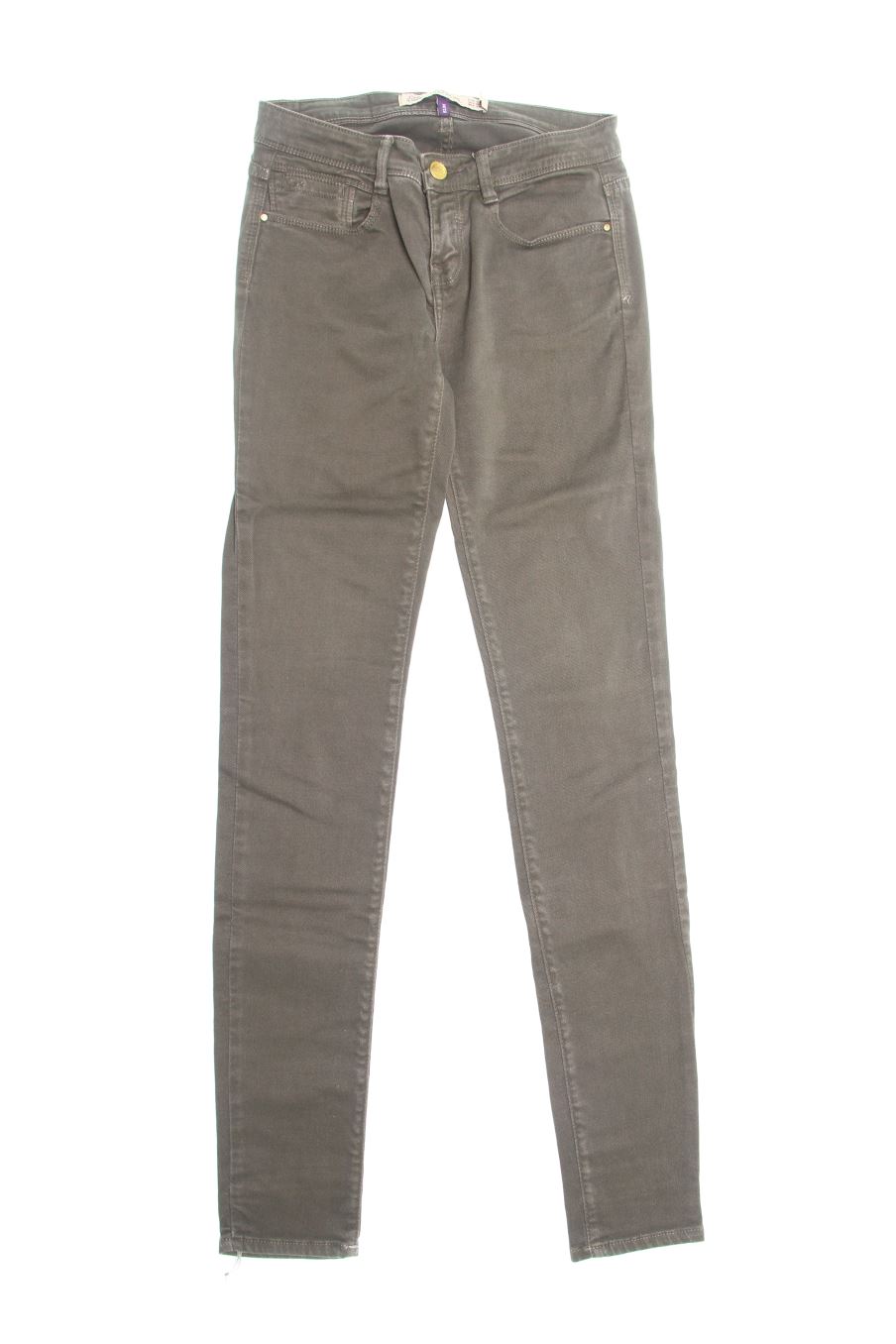 Vaqueros de Trf (ZARA) de la talla 34, de color verde de ropa vaquera