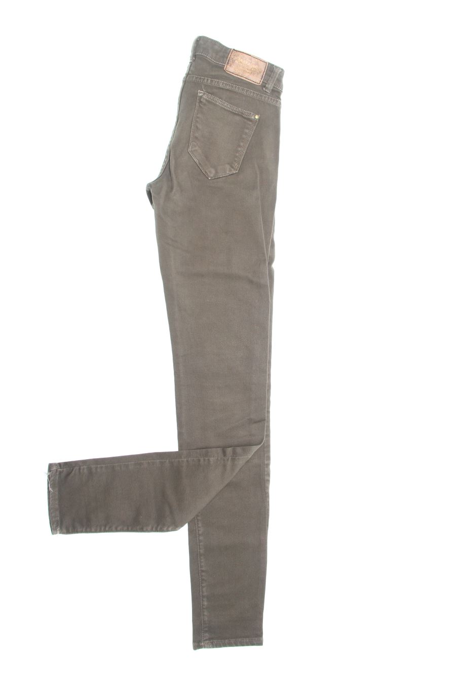 Vaqueros de Trf (ZARA) de la talla 34, de color verde de ropa vaquera