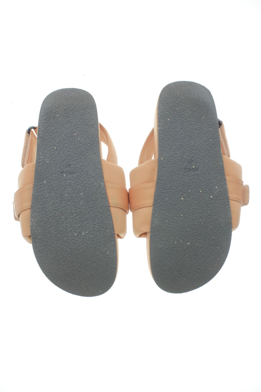 Sandalias planas de Mango de la talla 41, de color marrón de
