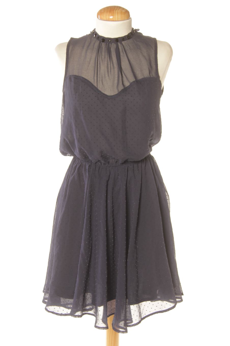 Einfaches Kleid von Bershka Größe M, Farbe Marineblau, für